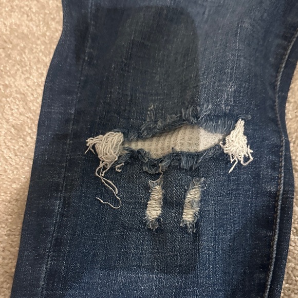 Judy Blue Dark Wash Distressed Skinny Jeans - Picture 5 of 7